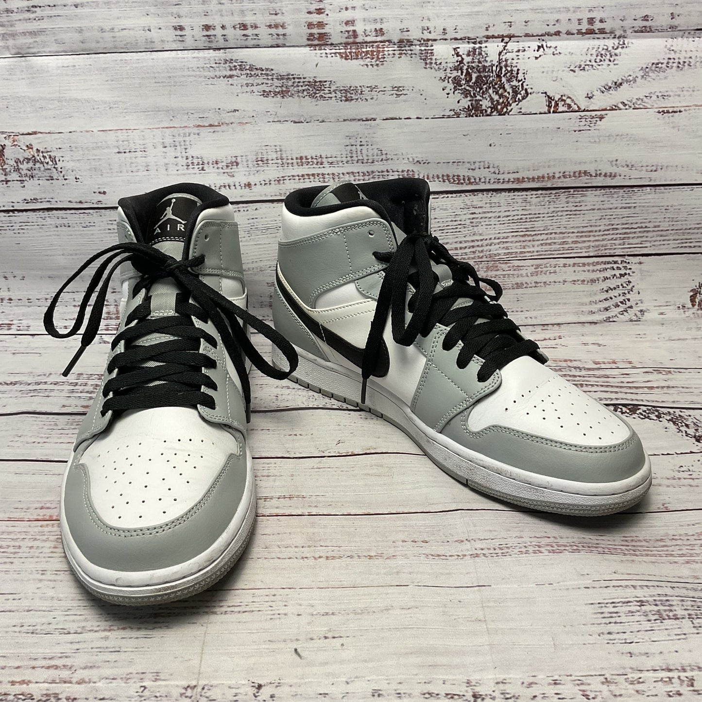 Nike Air Jordan 1 Light Smoke Gray 554724-092 Sneaker Shoe Men Size 9
