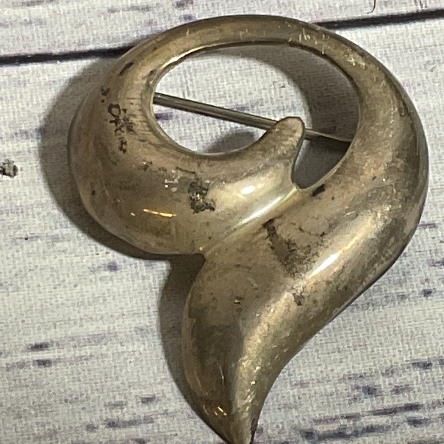 VTG. TAXCO Mexico Sterling Silver 2" Brooch- 10.09g