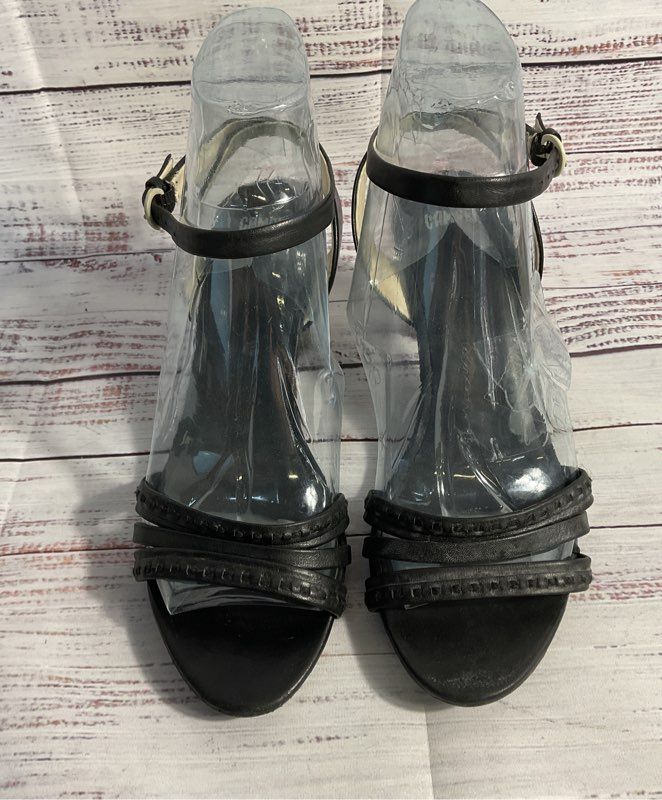 Women's Camper Black Leather Strappy Heels Size 39 EU/ 8.5 US