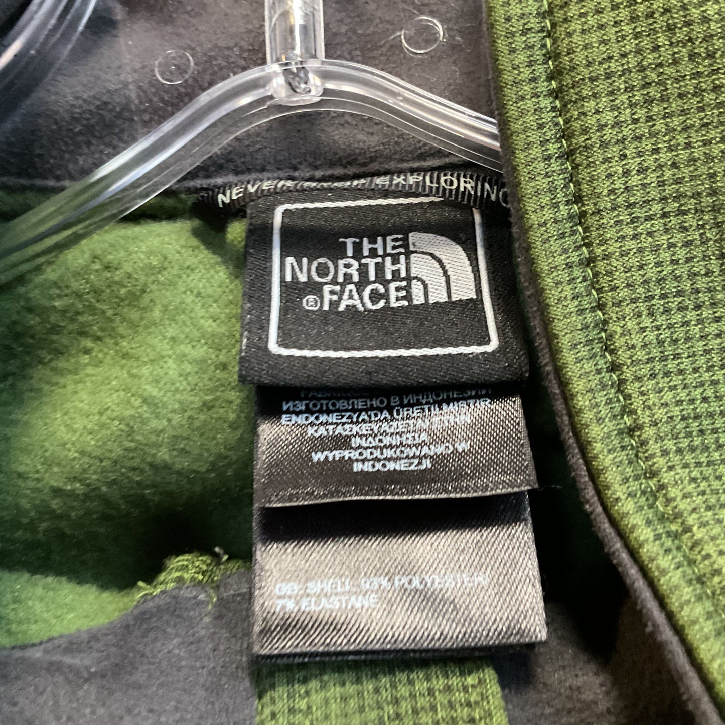 THE NORTH FACE Men's Green Zip Up Jacket- SZ M