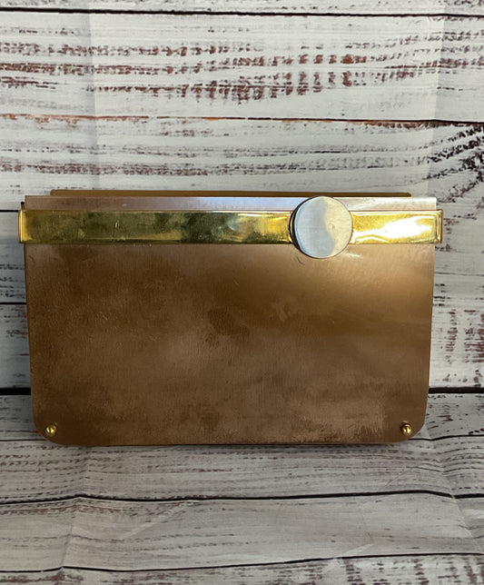 Meyers Vintage Lucite Clutch Copper Brown