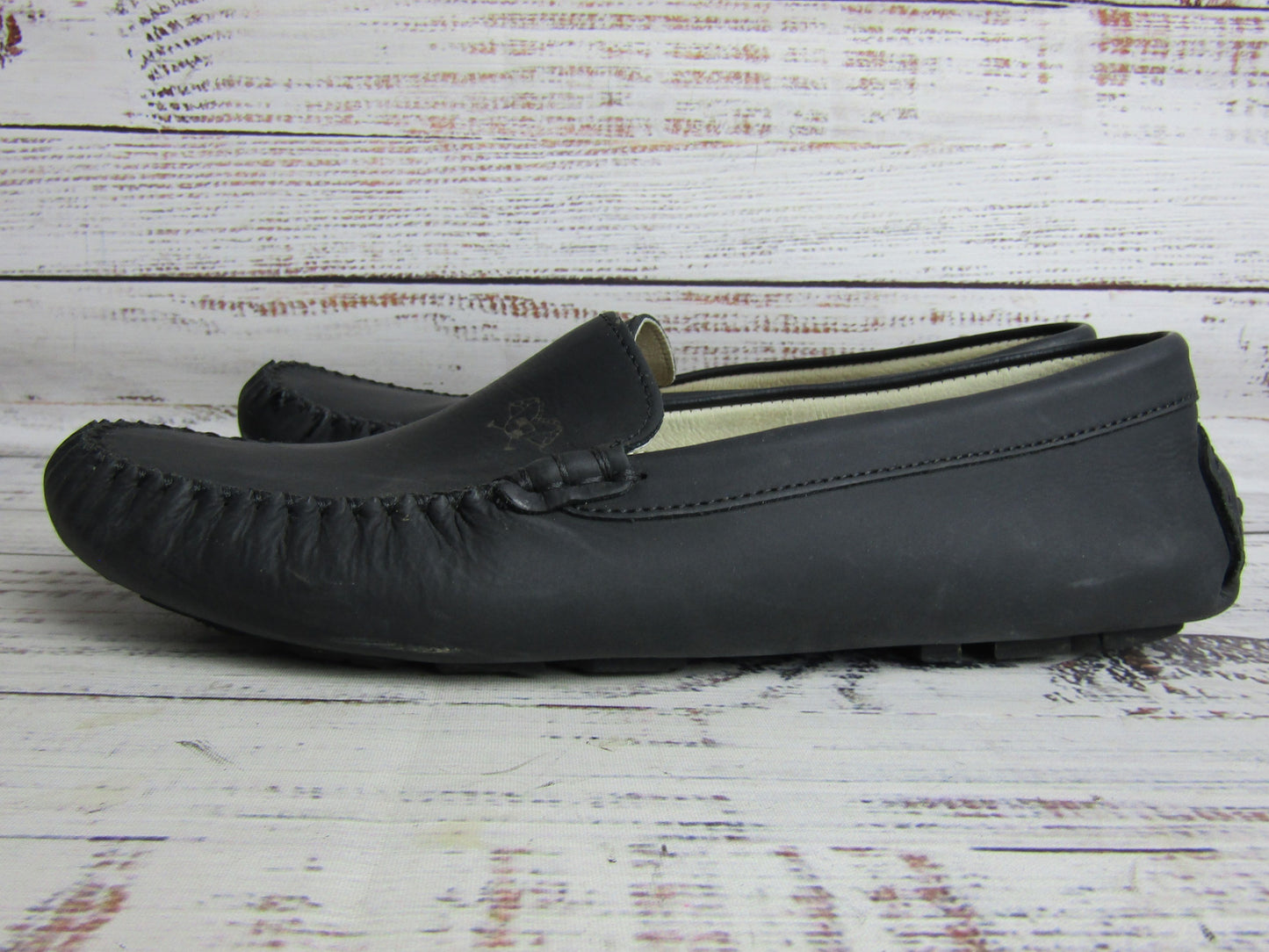 London Kids Sahara Girl's Black Loafer Shoes Size 7 Made in Italy
