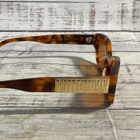 Poppy Lissiman Courtney Orange Tortoise Hornrim Sunglasses - Size 50-21-140
