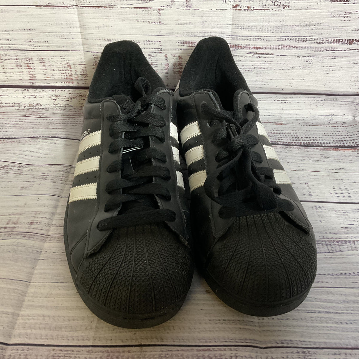 ADIDAS Superstar Men's Black Sneakers Shoes- SZ 10