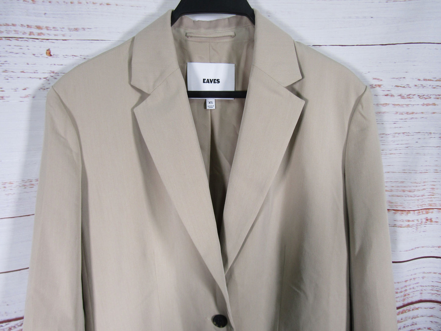 Eaves Siya Women's Beige Blazer Suit Jacket Size XS