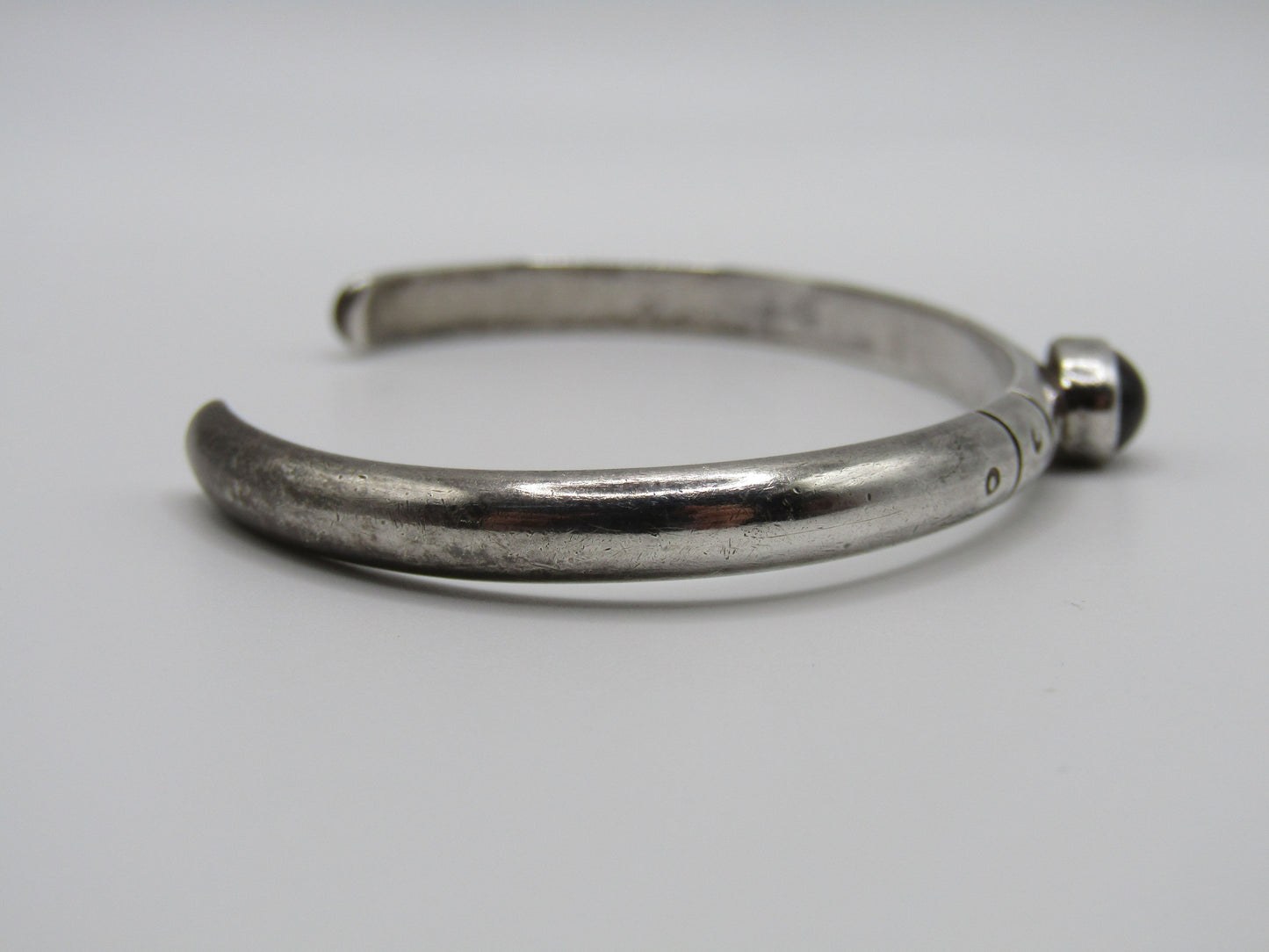 Mary Ann Katke Sterling Silver Rhodolite Garnet Cuff Bracelet