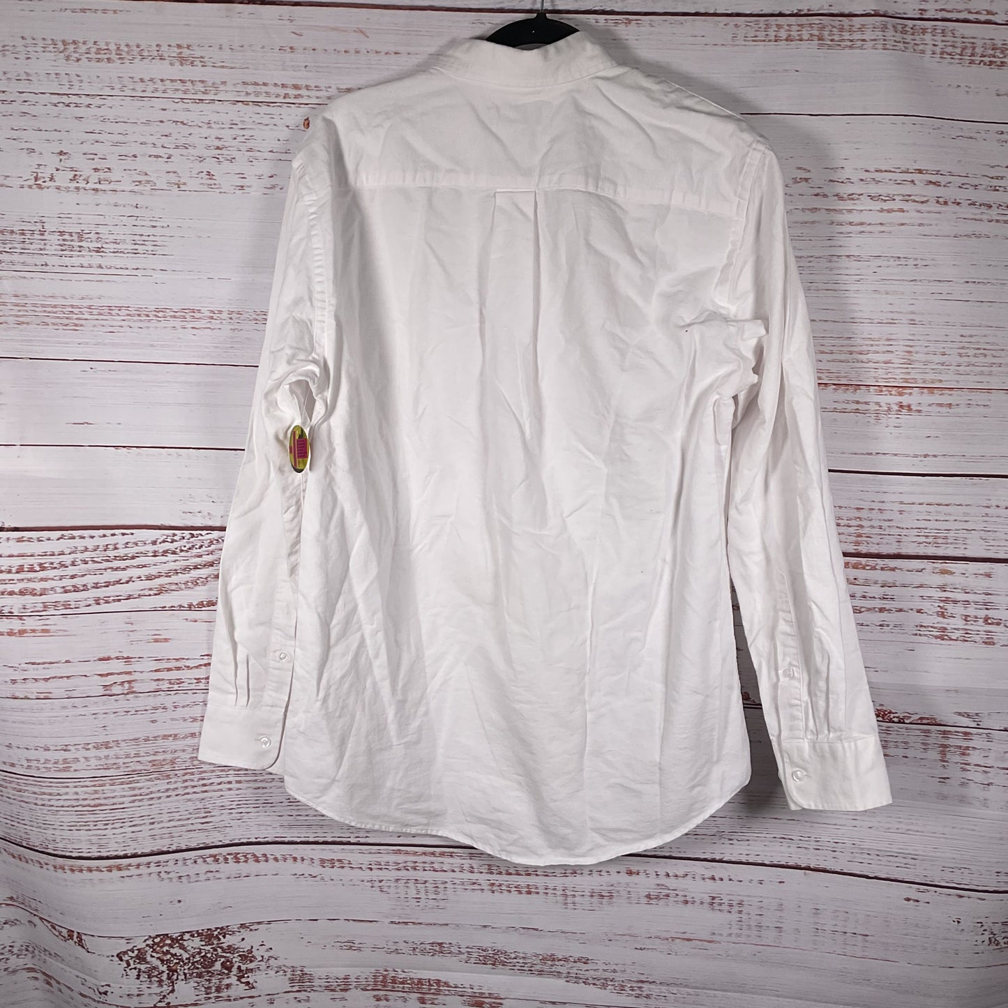 Anti Social Social Club White Button Down Applique Laser Cut Logo Shirt - Size M