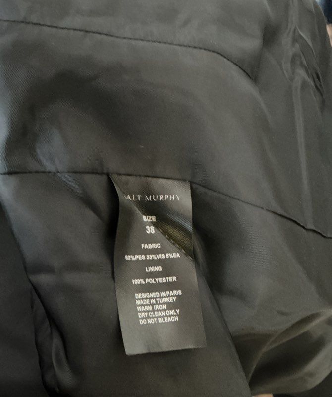 NWT Men's Salt Murphy Black Yannis Jacket Size 38 Retail $240