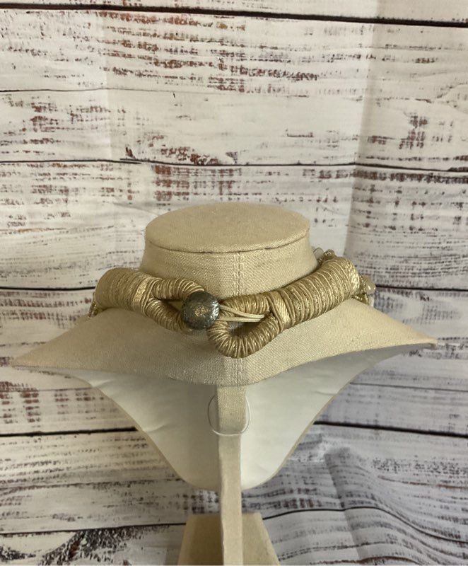 Vintage Stone Beaded Necklace 15"