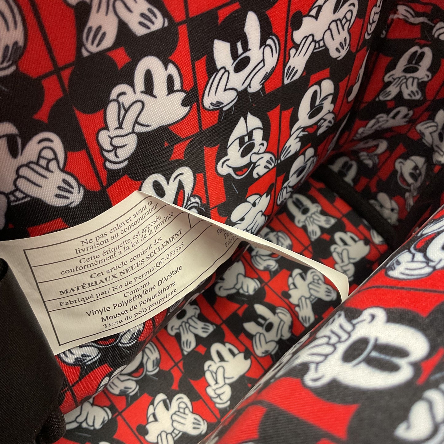 Loungefly Disney Mickey Mouse Oh Boy! Quilted Mini Backpack New Defect