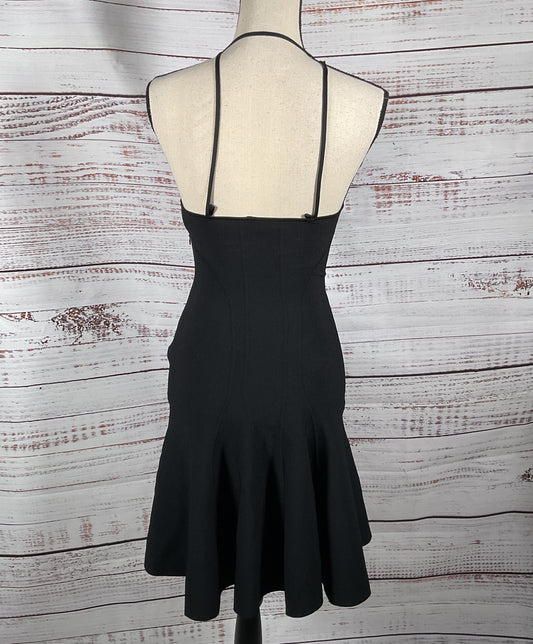 Alexander McQueen Cami Pleated Knit Minidress Black XS