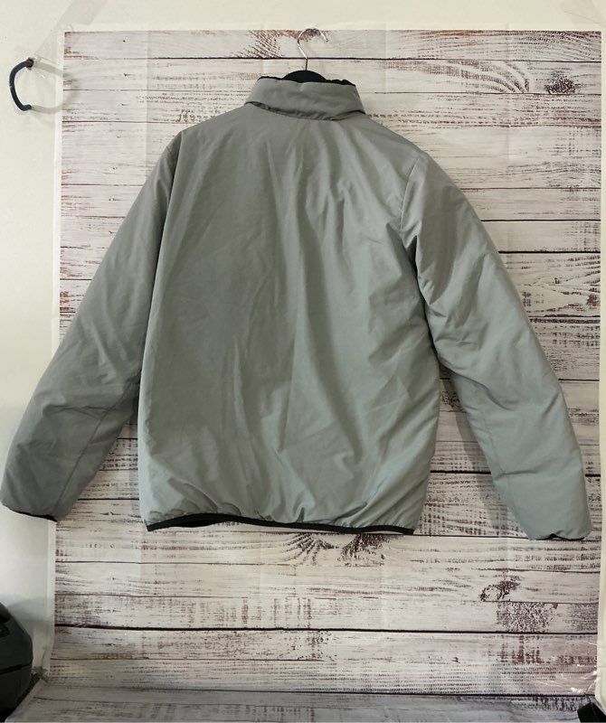 Women's The North Face Gray/Black Reversible Puffer Coat Size M