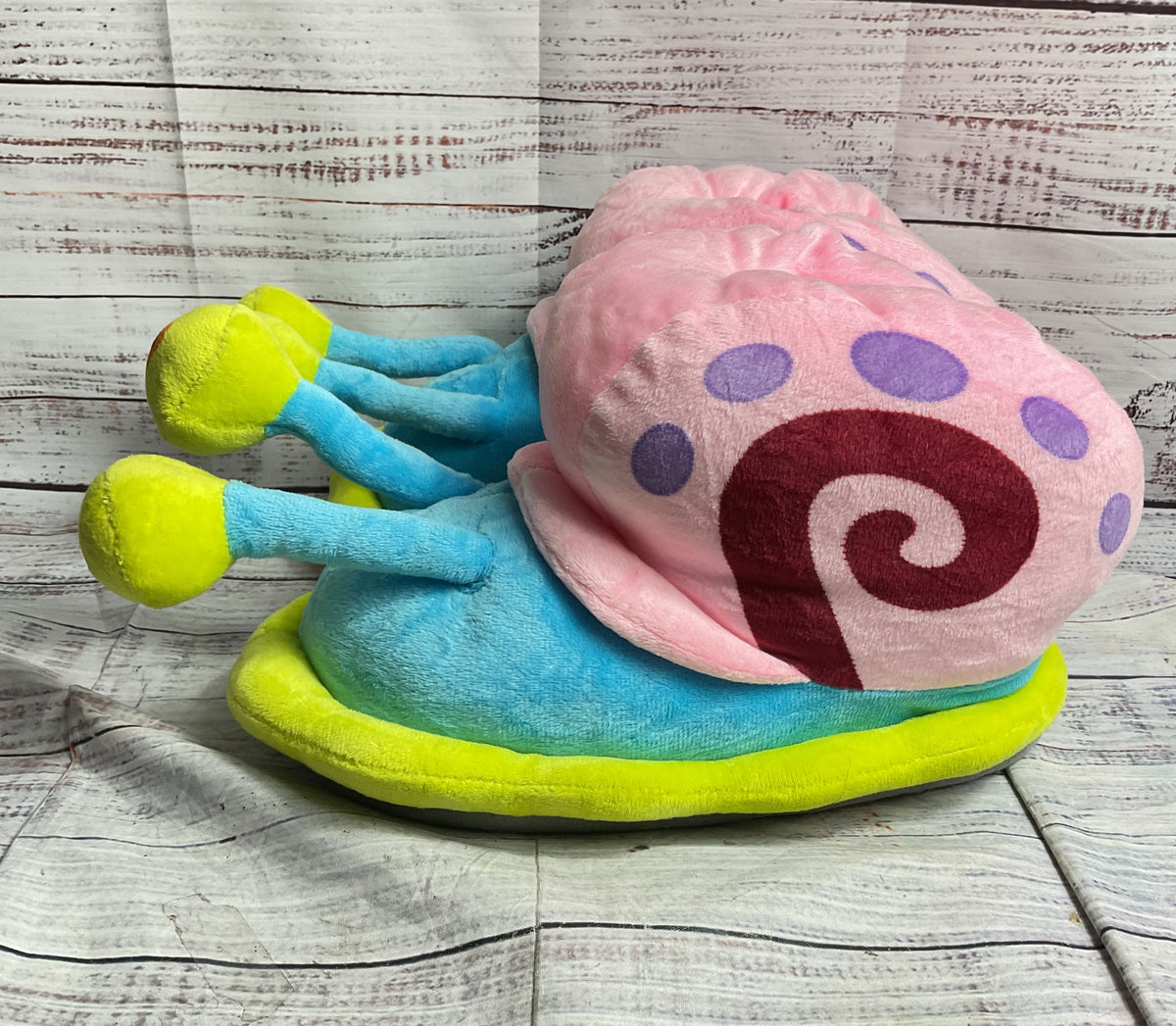 Nickelodeon SpongeBob Squarepants Gary The Snail Plush Slippers Multicolor 6-7