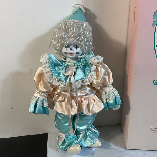 Carol Anne Dolls By Bette Ball Musical Doll Clown Musical Doll- 19"