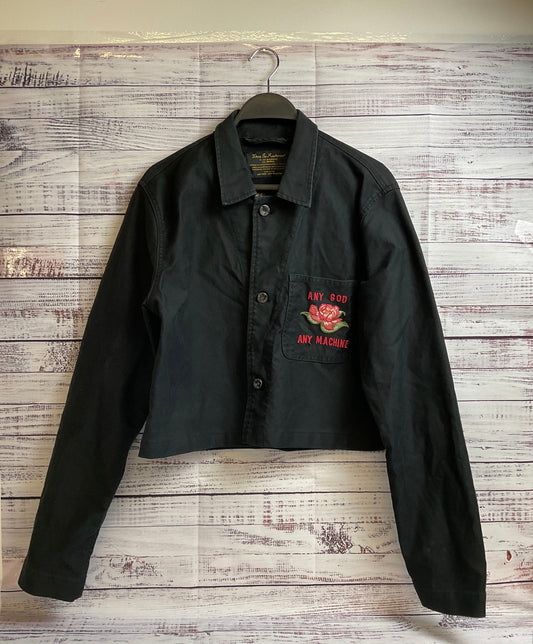 Deus Ex Machina Black Any God Any Machine Overshirt Jacket - Size Small