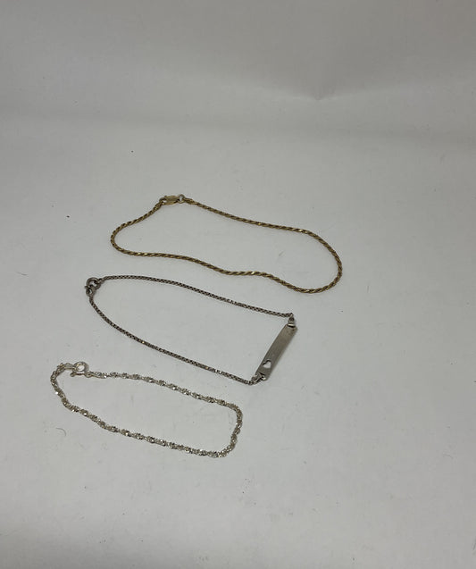 Lot 3 Sterling Silver Vintage Bracelets
