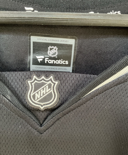 NWT Men's Fanatics NHL Carter Black with white Jersey Size M