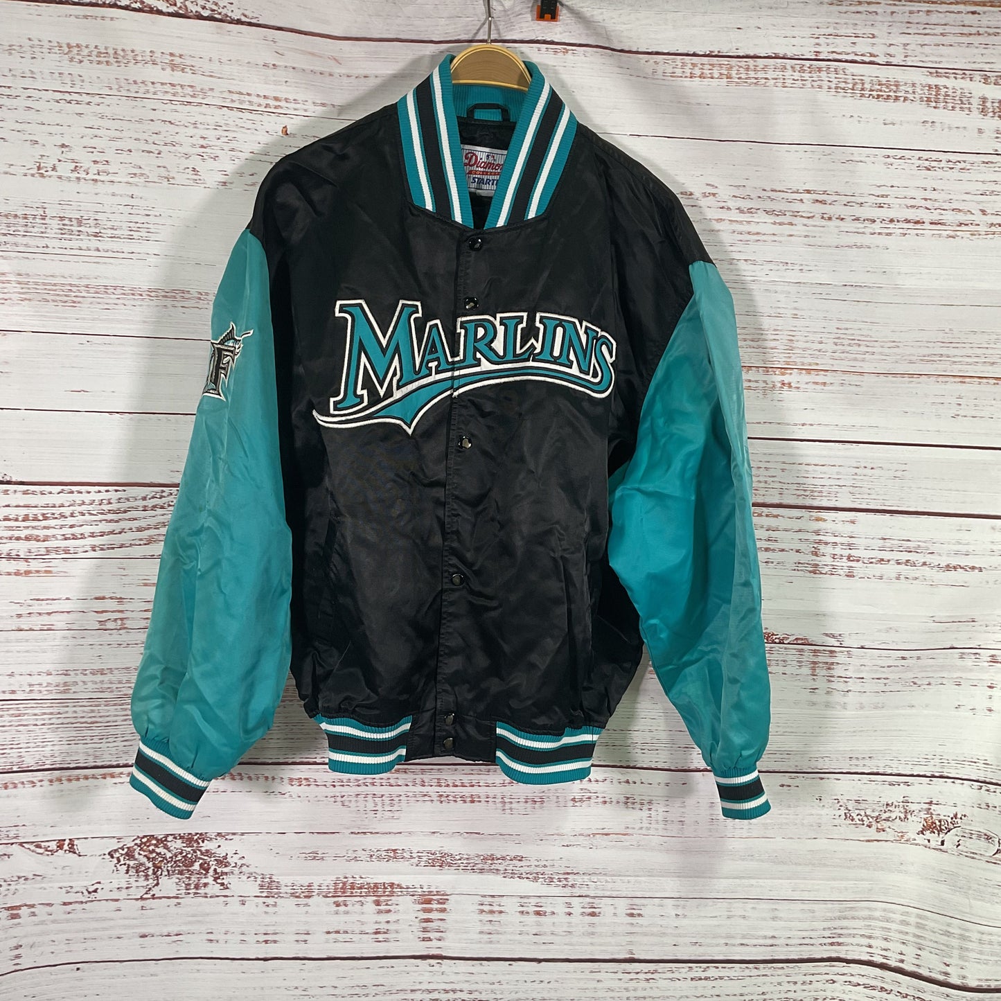 Vintage Starter Black Blue Seattle Mariners Jacket 1990s - Size XL As-Is