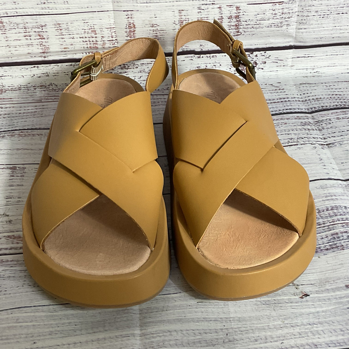 NWOB MADEWELL Women's Criss Cross Slingback Sandals- SZ 8