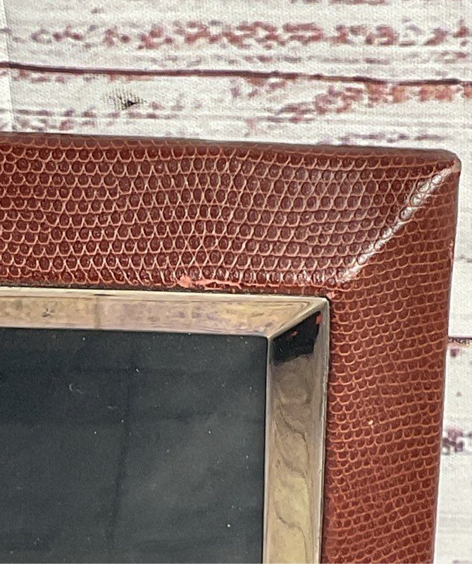 Tizo Snakeskin Embossed 4x6 Picture Frame Brown