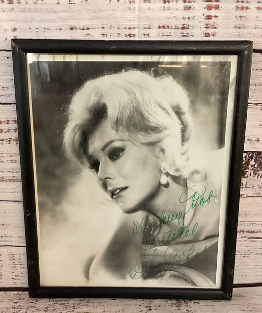Eva Gabor Framed Hollywood Autographed Headshot