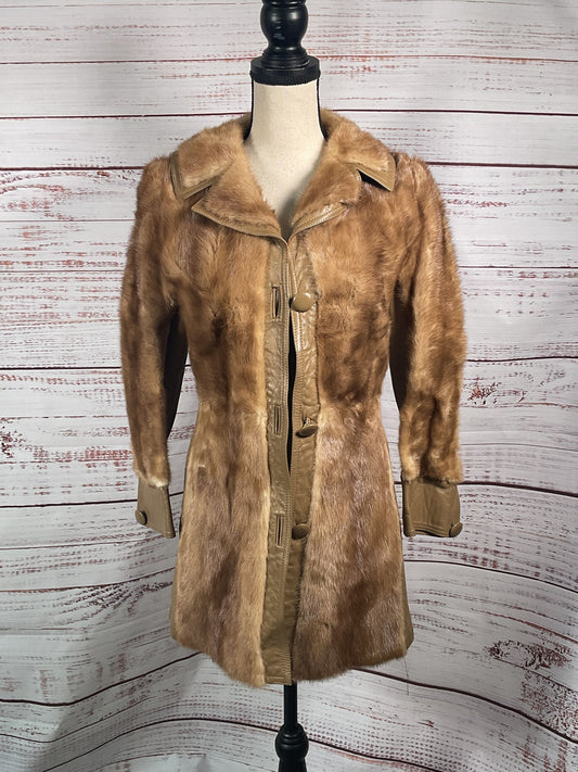 Regency Furs Brown Brown Fur Jacket - Size M