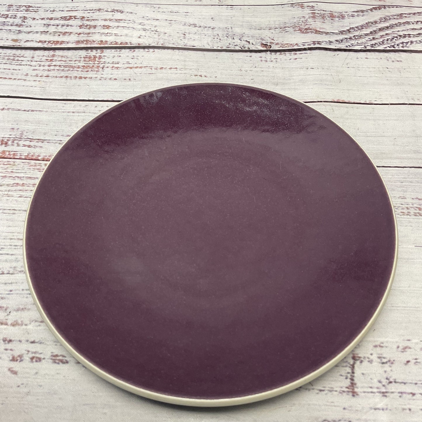 Sasaki Colorstone Plum Purple 7.5" Salad Plates Lot Of 3