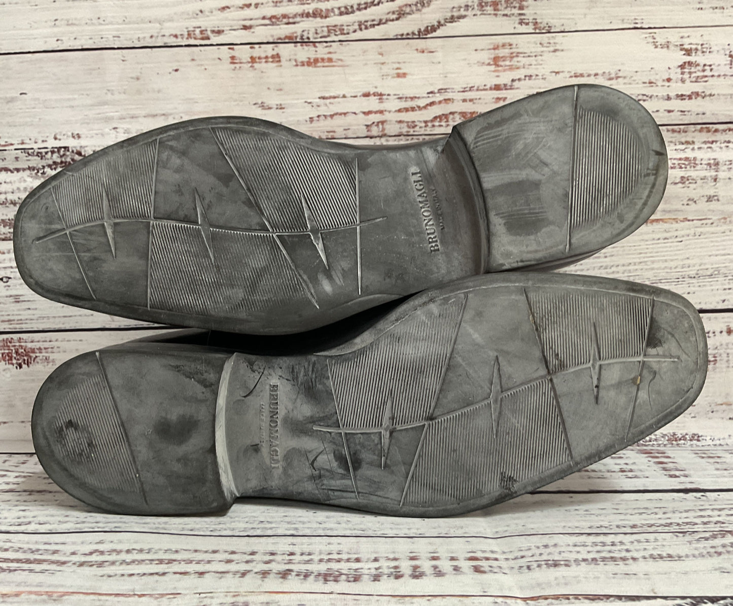 Bruno Magli Men's Black Leather Oxford Dress Shoes Size 8.5 Made in Italy