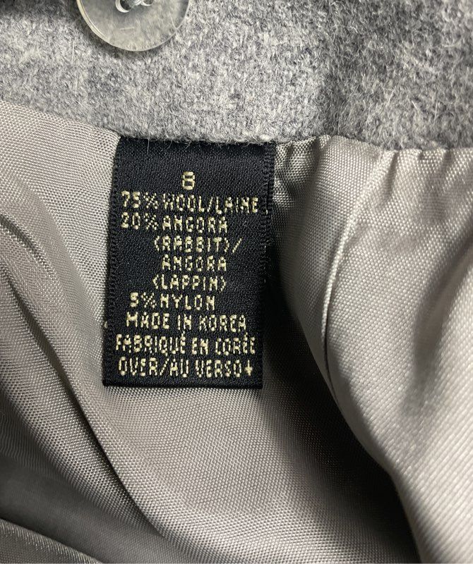 Dana Buchman Wool Blend Pencil Skirt Gray 8