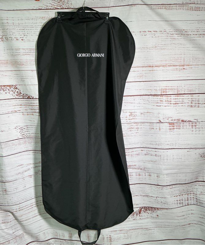 Giorgio Armani Black Nylon Double Handles Garment Bag
