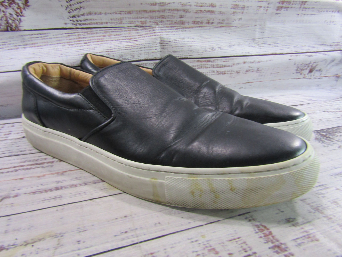 Greats Men's Black Leather Slip-On Shoes Size 11 Made in Italy