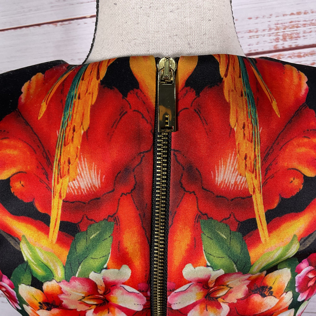 TED BAKER Women's Bismii Toucan Sheath Midi Dress- SZ 2