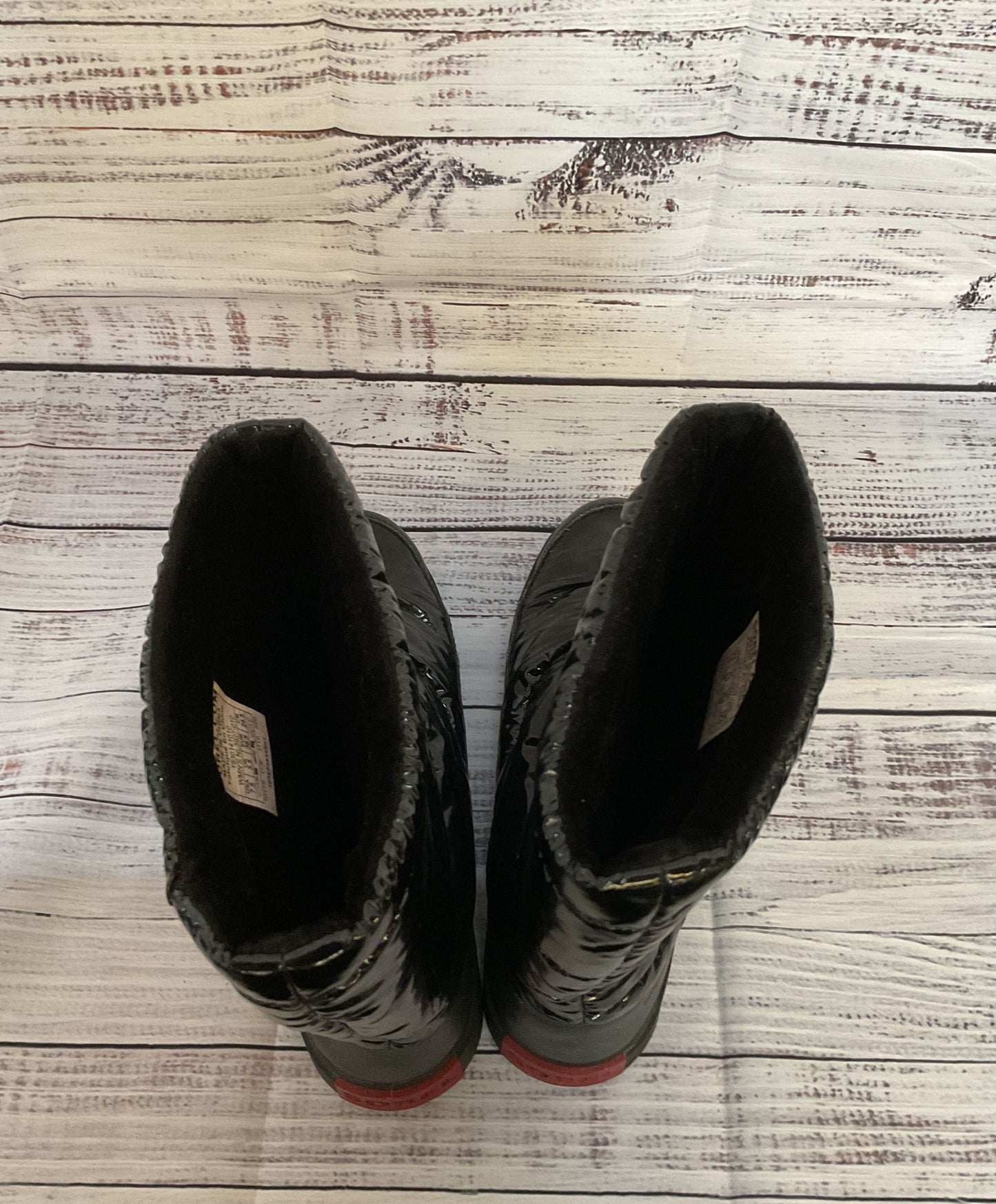 Sorel Black Insulated Waterproof Puffy Mid Calf Winter Boots 7.5
