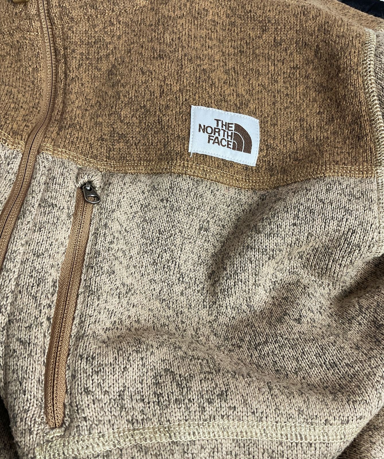 The North Face Fleece Full Zip Jacket Brown L