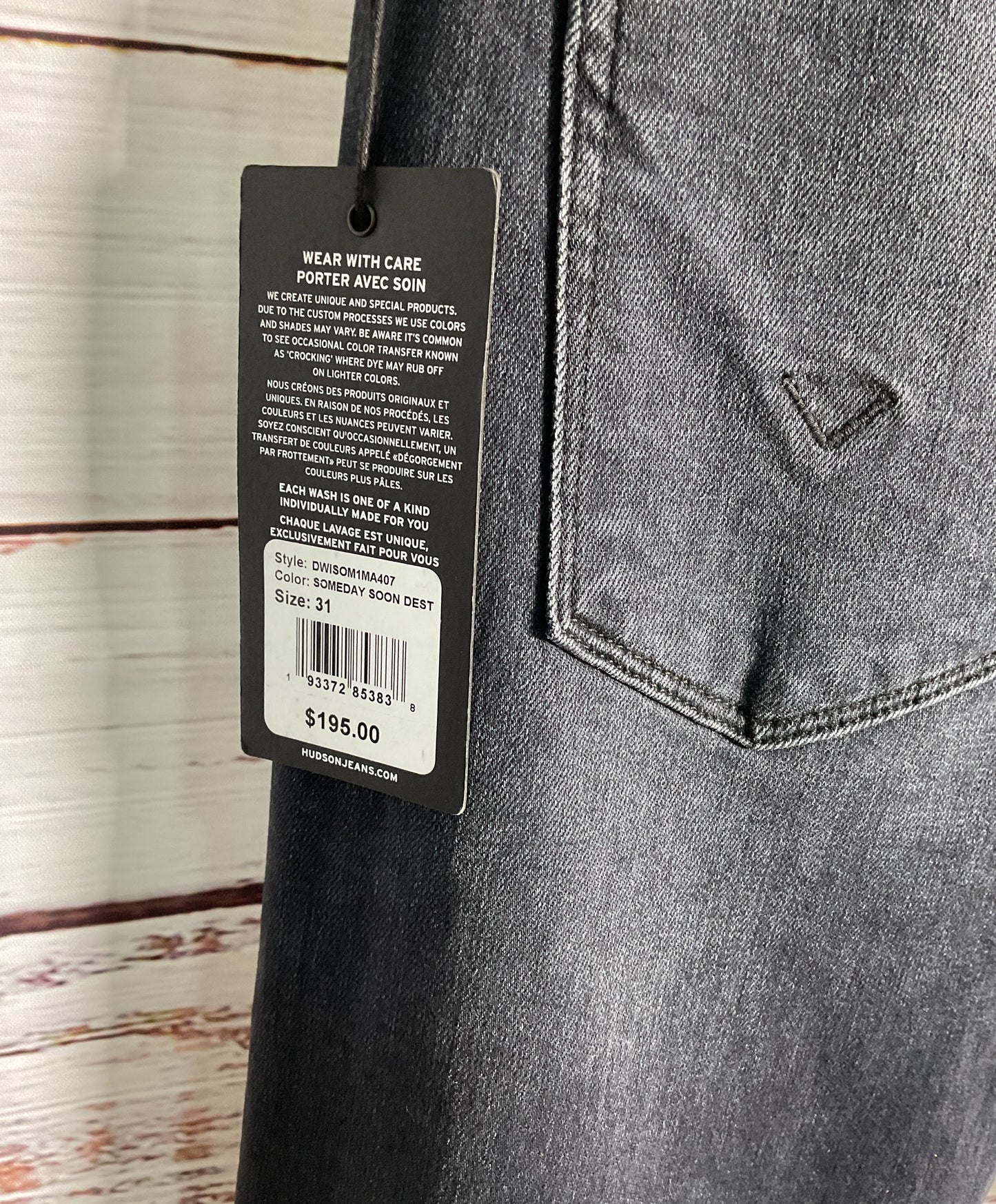 NWT Women's Hudson Nico Black skinny jeans Size 31