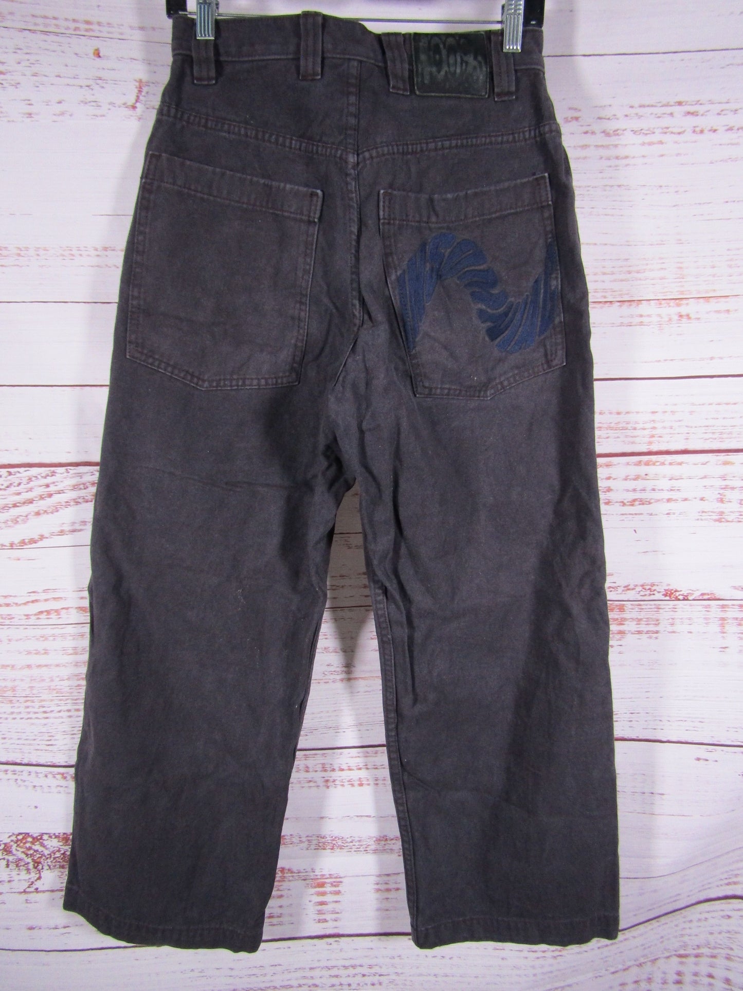Insomniac Shuffle Jeans Men's Faded Black Wide Leg Pants Size 28