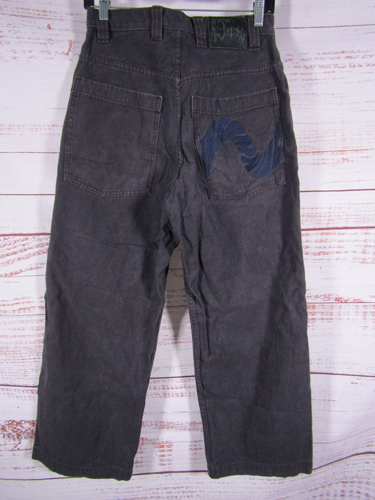 Insomniac Shuffle Jeans Men's Faded Black Wide Leg Pants Size 28