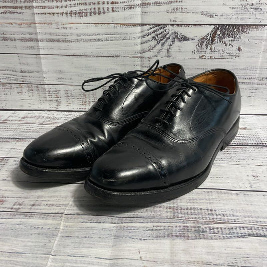 Allen Edmonds Black Leather Byron Brogue Oxford Dress Shoe Men's 8.5 D
