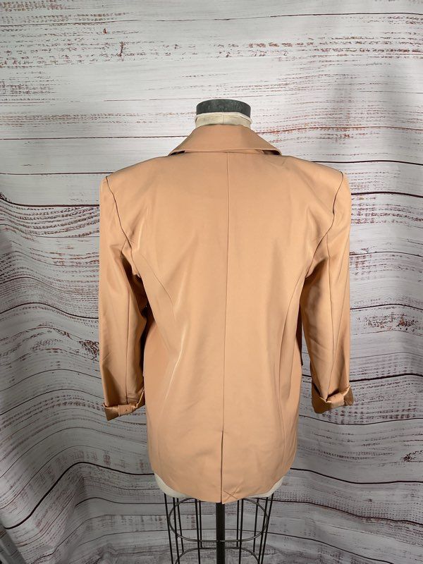 Camila Coelho Women's Blazer Jacket Polyester Brown Size S