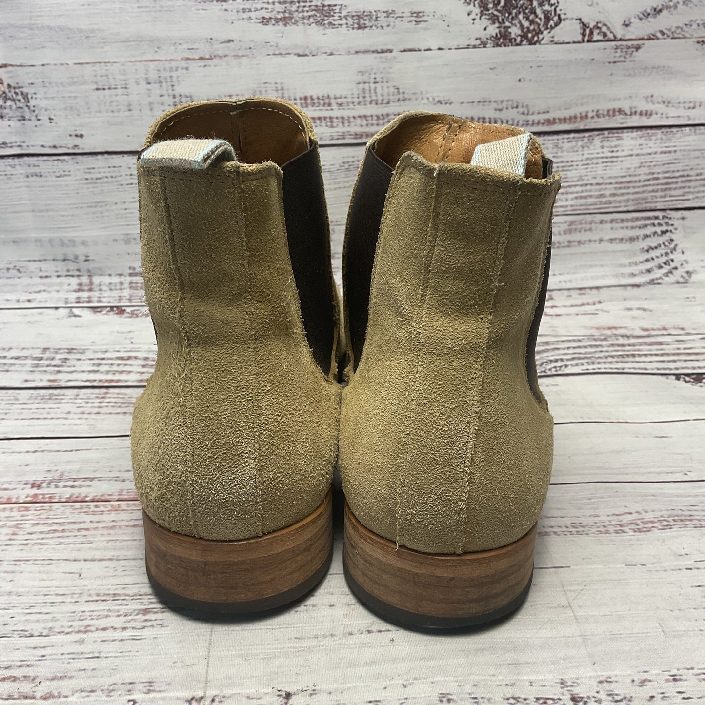Shoe the Bear Beige Suede Chelsea Boot Men 10