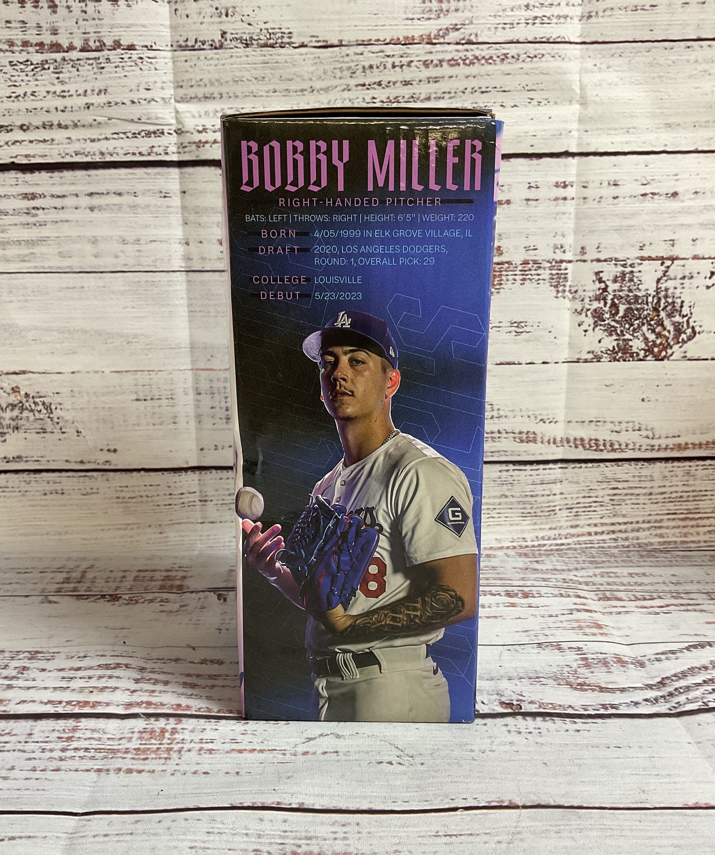 LA Dodgers Bobby Miller #28 Bobble Head NIB 2024 Baseball Collectible