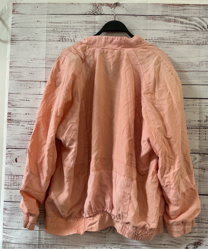 Women's Vintage Wolfang Kaiser Colette Peach Silk/Linen Jacket US L