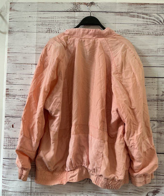 Women's Vintage Wolfang Kaiser Colette Peach Silk/Linen Jacket US L