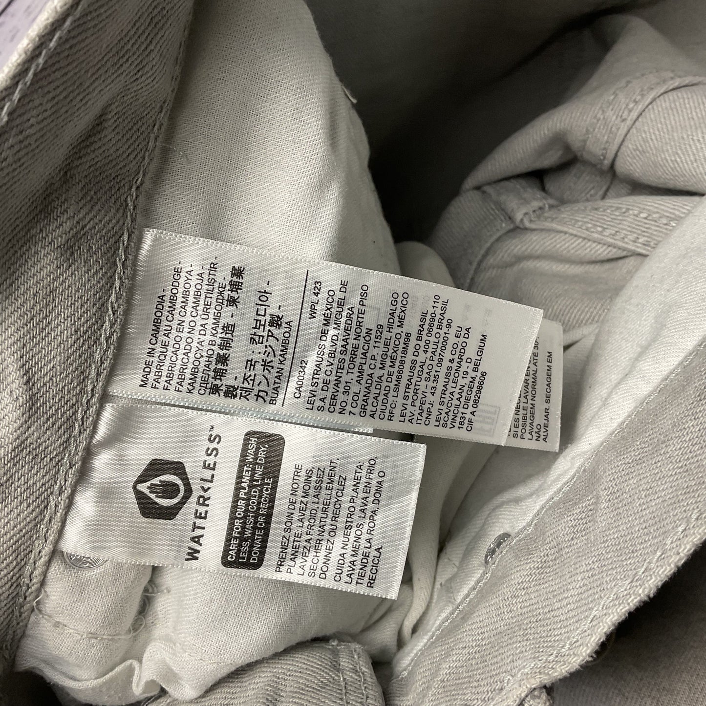 Levis Silver Tab Grey Straight Jeans Pants - Size 32x32