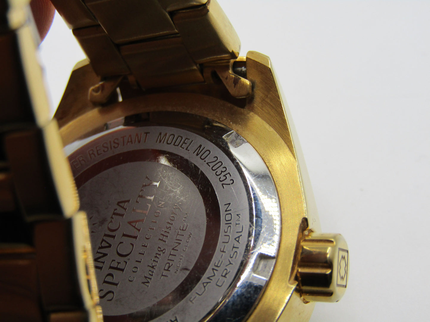 Invicta Specialty Women's Gold Tone MOP Quartz Watch 20352