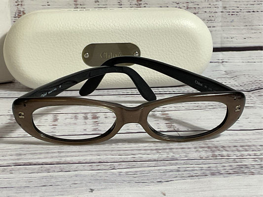 CHLOE 9S Women's Brown Eyeglasses with Case- SZ 140 (HAS NO LENSES)