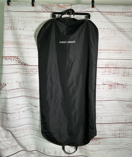 Giorgio Armani Black Nylon Double Handled Garment Bag