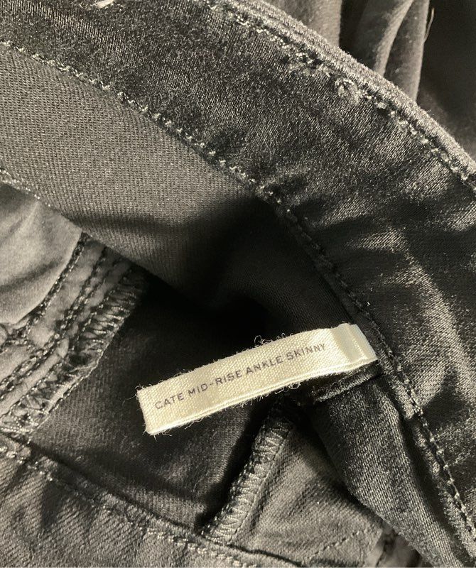 Rag & Bone Cate Mid Rise Ankle Skinny Jeans Size 29 Women's Black #2