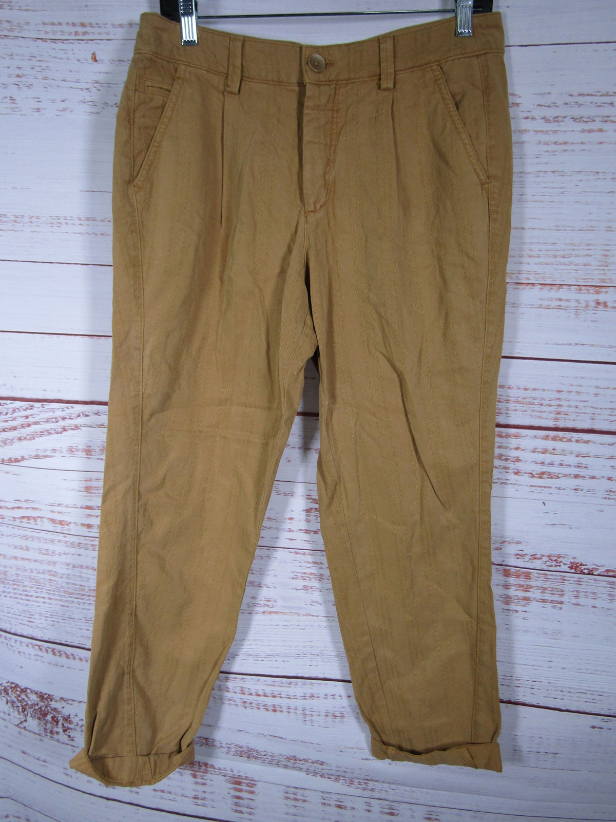 Anthropologie Women's Scout Slim Pleated Pants Size 28