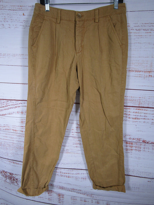 Anthropologie Women's Scout Slim Pleated Pants Size 28